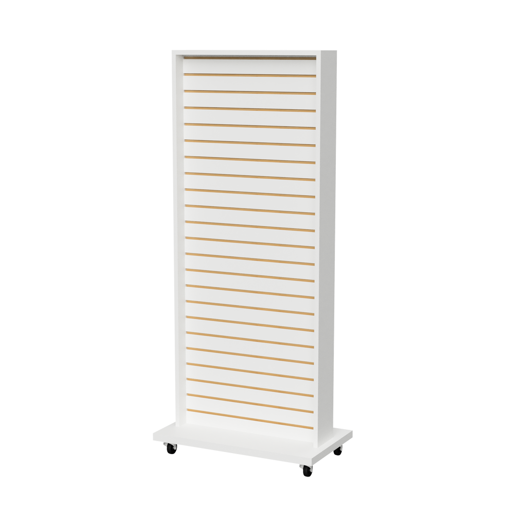 Exhibidor De Dos Caras Panel Ranurado 60x40x160