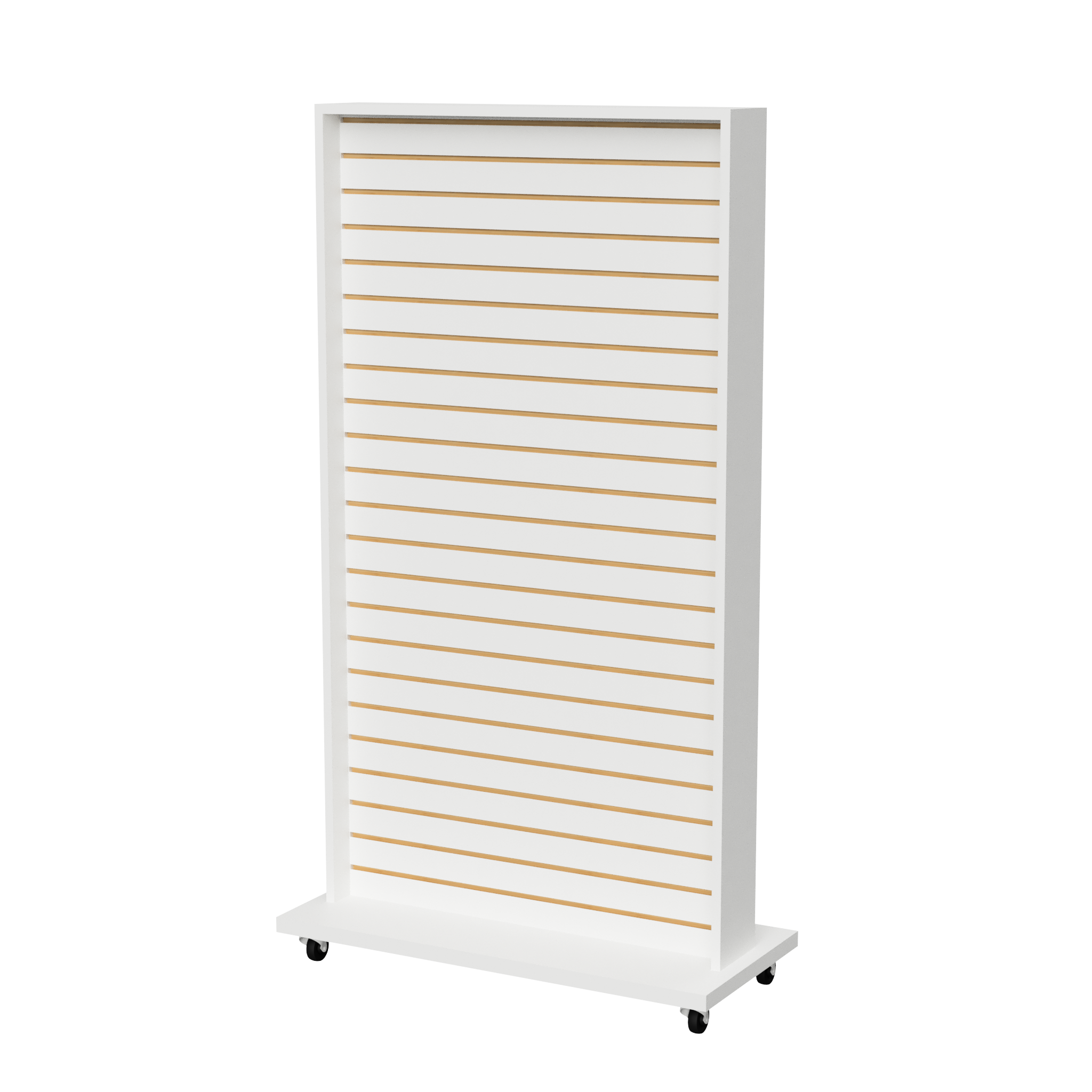 Exhibidor De Dos Caras Panel Ranurado 80x40x160
