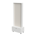 Exhibidor De Dos Caras Panel Ranurado Con Bodega 60x40x187,5