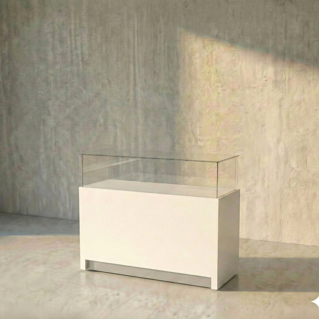 Vitrina Mostrador Cúpula Con Bodega 126x43x110cm