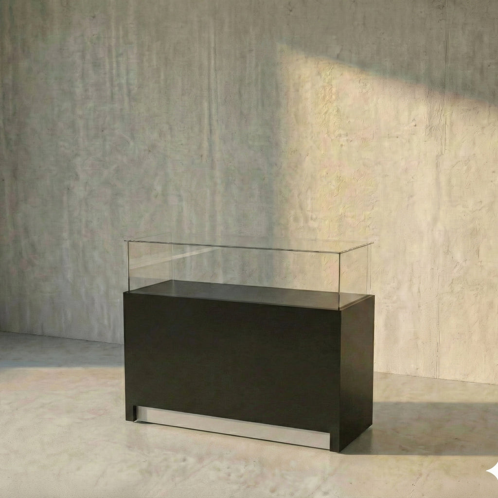 Vitrina Mostrador Cúpula Con Bodega 126x43x110cm