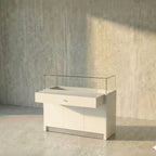 Vitrina Mostrador Cúpula Con Bodega 126x43x110cm