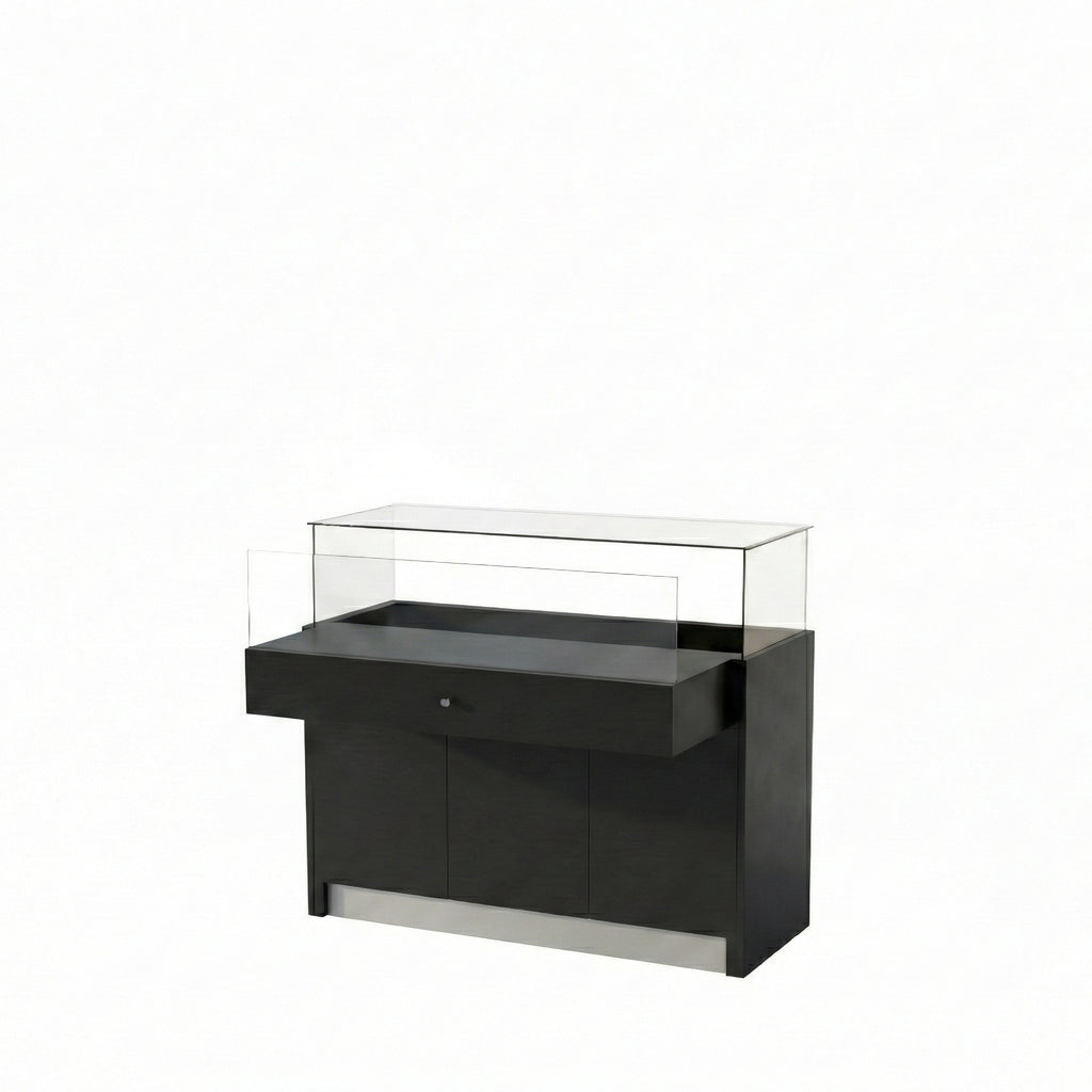 Vitrina Mostrador Cúpula Con Bodega 126x43x110cm