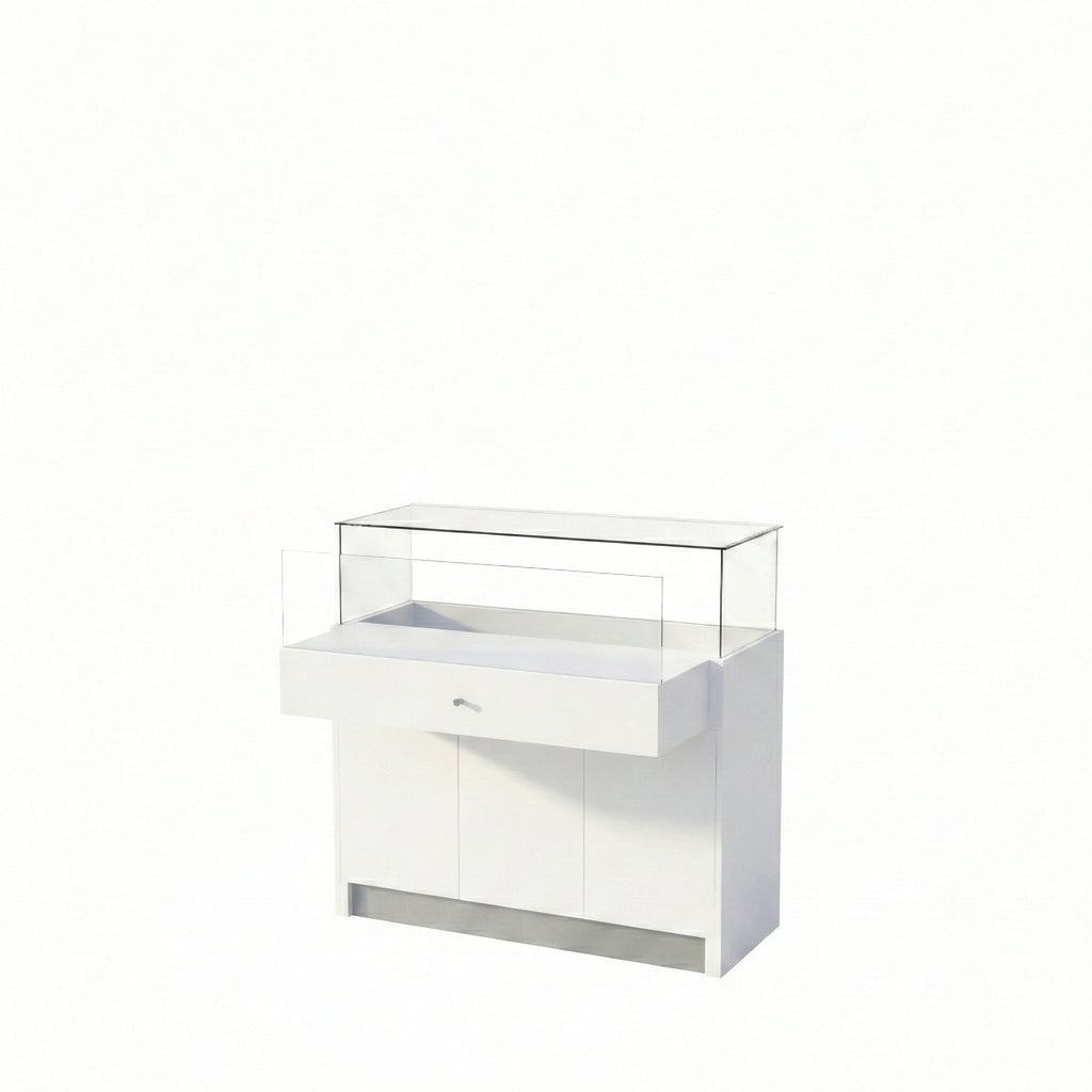 Vitrina Mostrador Cúpula Con Bodega 106x43x110cm