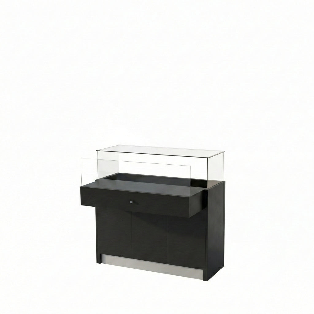 Vitrina Mostrador Cúpula Con Bodega 106x43x110cm