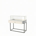Vitrina Mostrador Cúpula Con Base Metálica 126x43x110cm