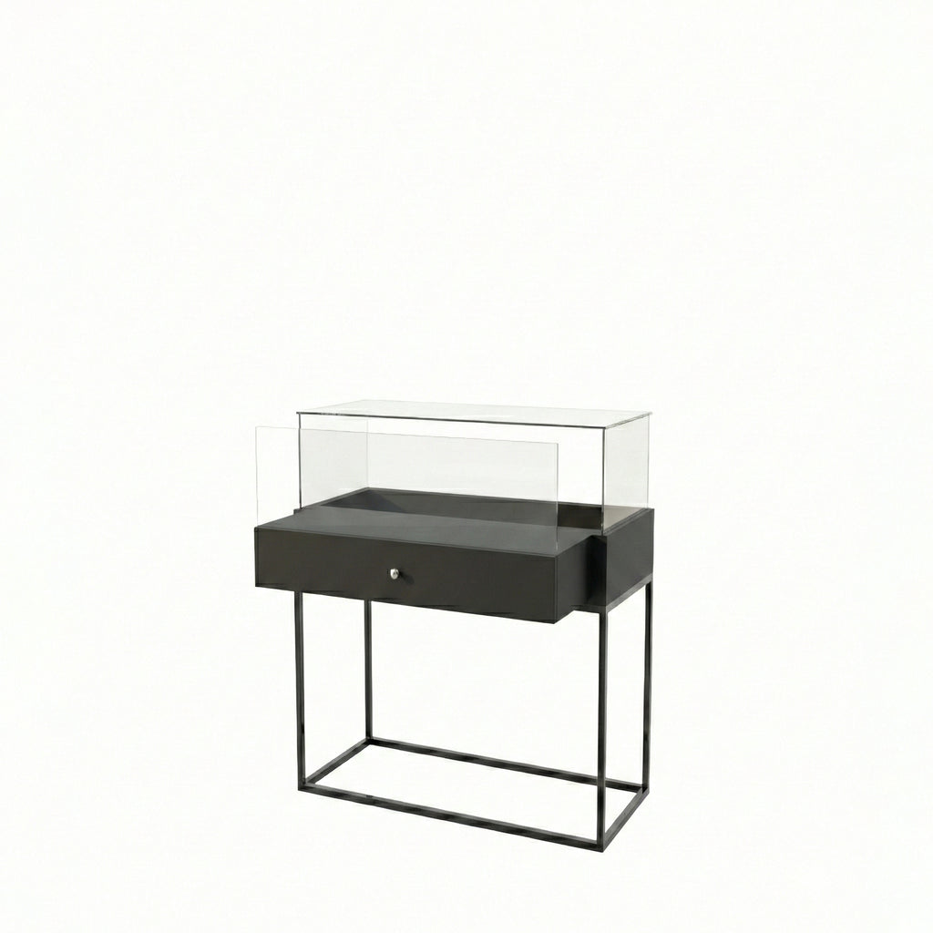 Vitrina Mostrador Cúpula Con Base Metálica 106x43x110cm