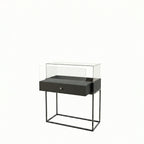 Vitrina Mostrador Cúpula Con Base Metálica 106x43x110cm