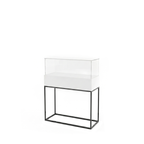 Vitrina Mostrador Cúpula Con Base Metálica 106x43x110cm