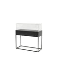 Vitrina Mostrador Cúpula Con Base Metálica 126x43x110cm