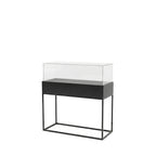 Vitrina Mostrador Cúpula Con Base Metálica 126x43x110cm