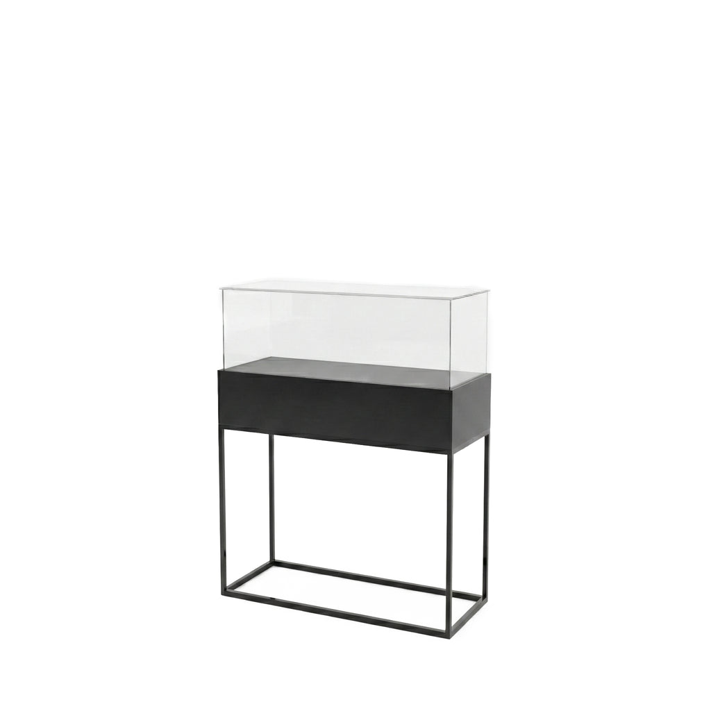 Vitrina Mostrador Cúpula Con Base Metálica 106x43x110cm