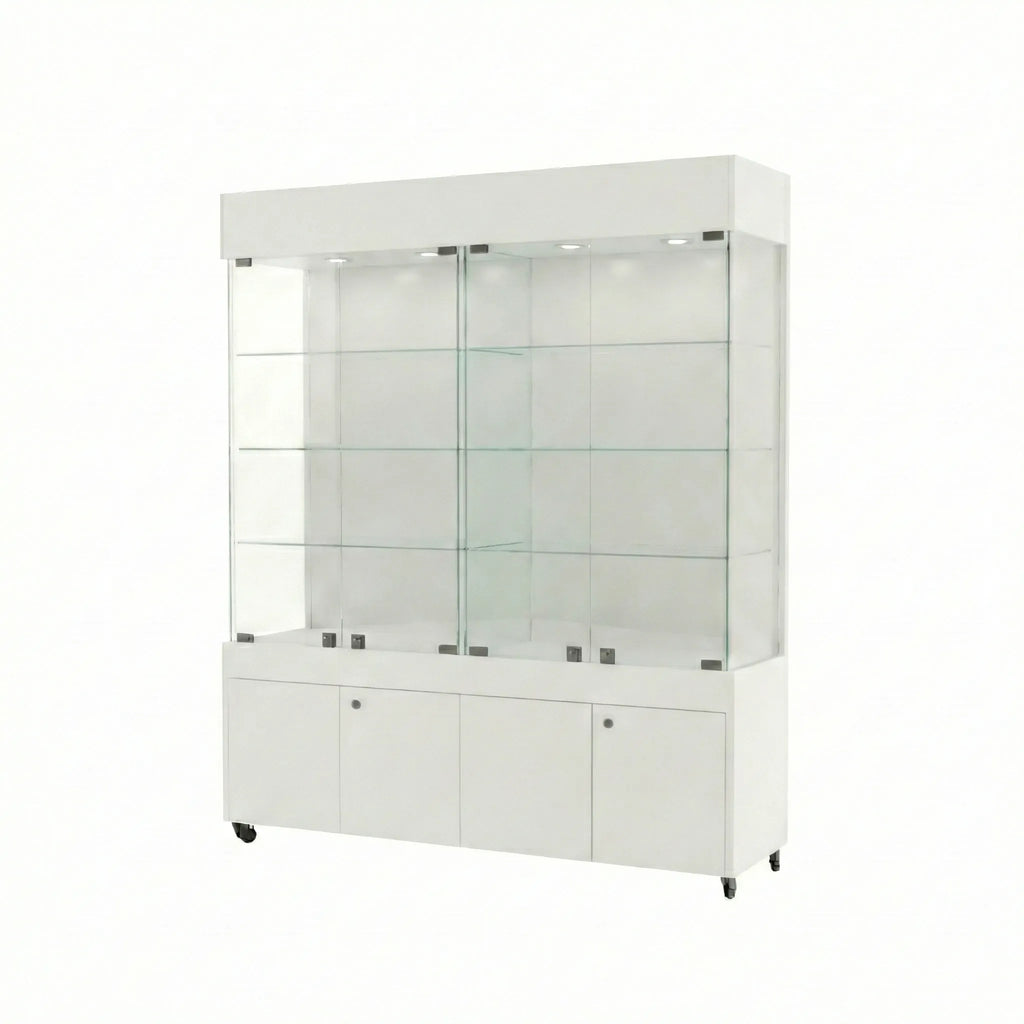 Vitrina Con Repisas Y Bodega Para Exhibición 150x40x196cm