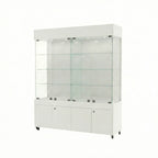 Vitrina Con Repisas Y Bodega Para Exhibición 150x40x196cm