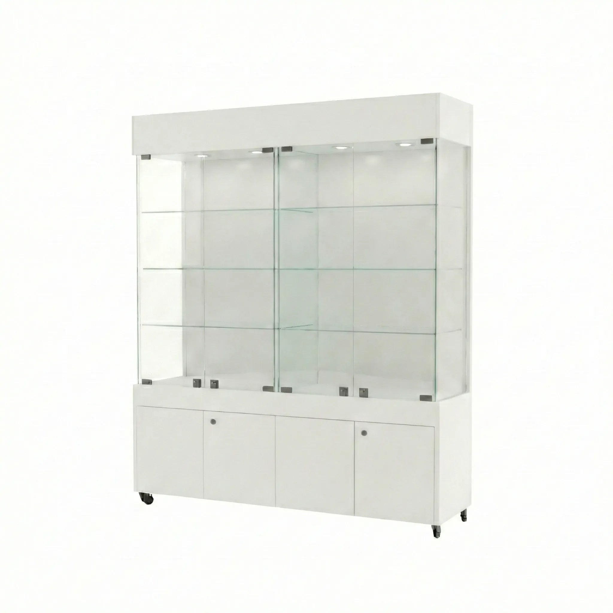 Vitrina Con Repisas Y Bodega Para Exhibición 150x40x196cm