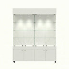 Vitrina Con Repisas Y Bodega Para Exhibición 150x40x196cm