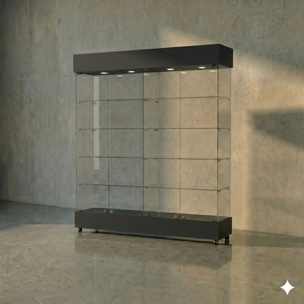 Vitrina Panorámica Para Exhibición  150x40x196cm