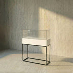 Vitrina Mostrador Cúpula Con Base Metálica 106x43x110cm